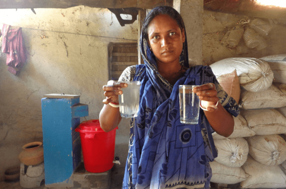 Biosand filter Household Ptable Water slow sand filtration Bengladesh